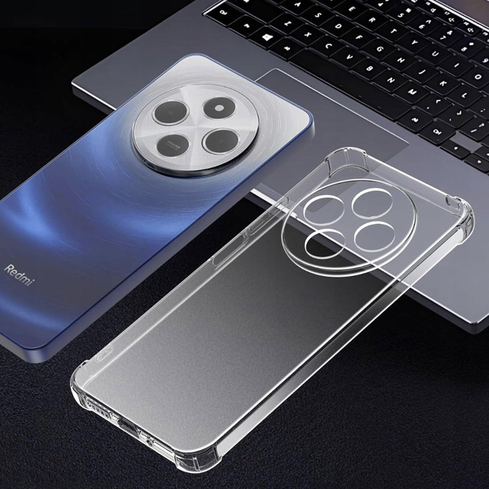 Cover til Xiaomi Poco C75 / Redmi 14C, Techsuit, Stødabsorberende Klar, Transparent