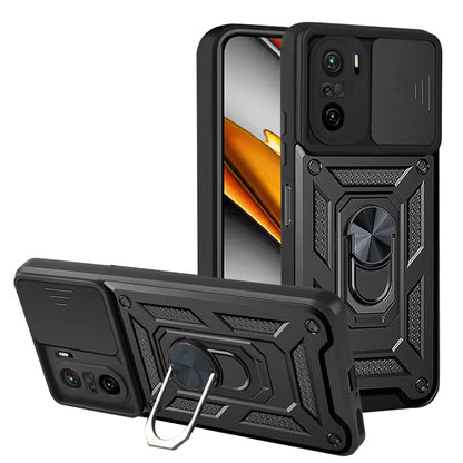 Cover til Xiaomi Poco F3 / Mi 11i, Techsuit, CamShield, Sort