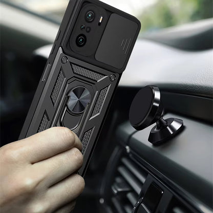 Cover til Xiaomi Poco F3 / Mi 11i, Techsuit, CamShield, Sort