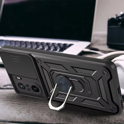 Cover til Xiaomi Poco F3 / Mi 11i, Techsuit, CamShield, Sort