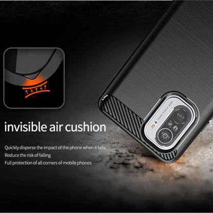 Cover til Xiaomi Poco F3 / Mi 11i, Techsuit, Carbon, Sort