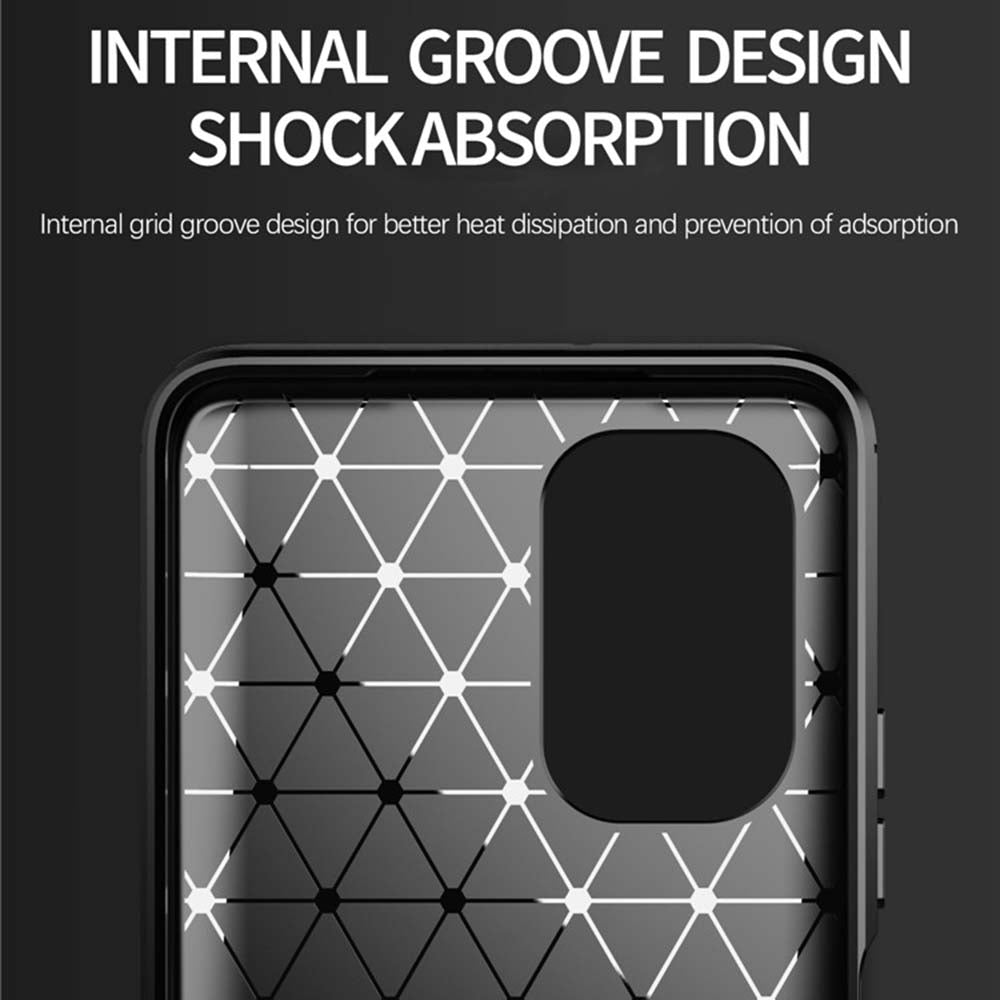 Cover til Xiaomi Poco F3 / Mi 11i, Techsuit, Carbon, Sort