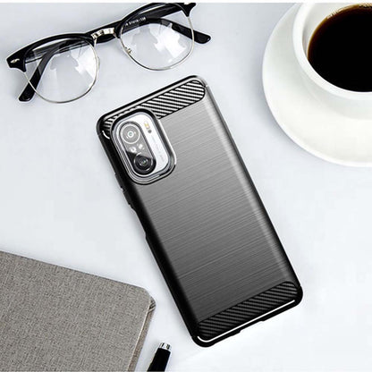 Cover til Xiaomi Poco F3 / Mi 11i, Techsuit, Carbon, Sort