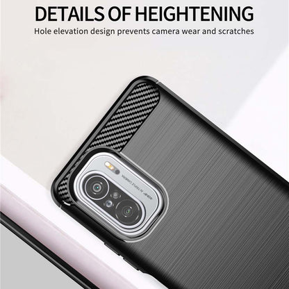 Cover til Xiaomi Poco F3 / Mi 11i, Techsuit, Carbon, Sort