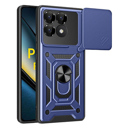 Cover til Xiaomi Poco F6 Pro, Techsuit, CamShield, Blå