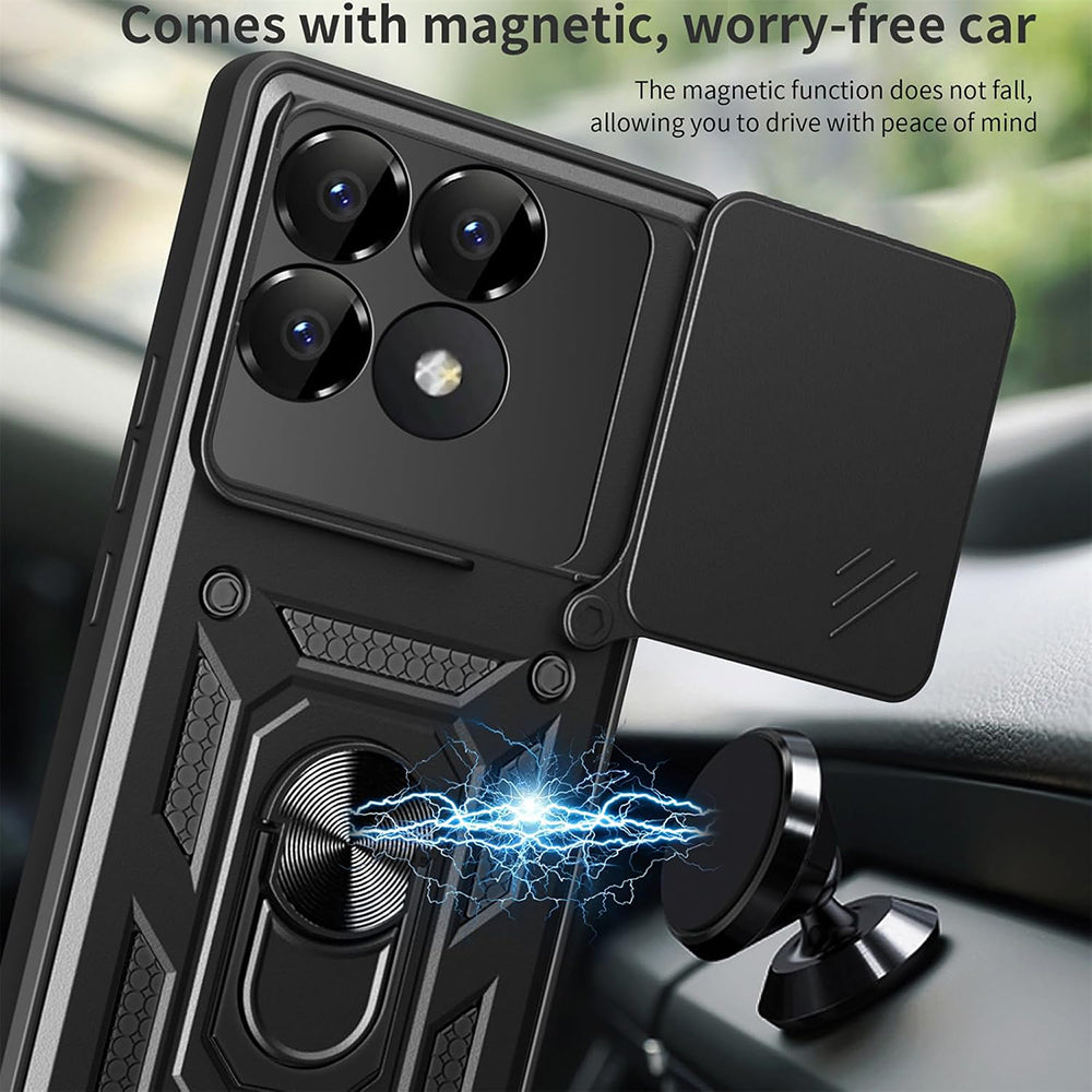 Cover til Xiaomi Poco F6 Pro, Techsuit, CamShield, Blå