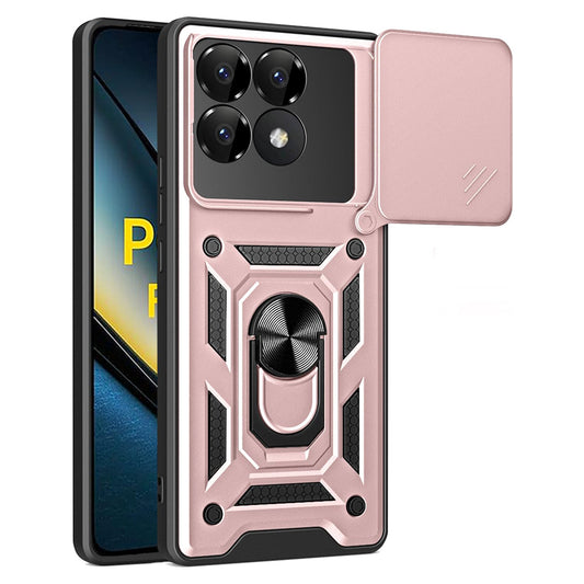 Cover til Xiaomi Poco F6 Pro, Techsuit, CamShield, Pink