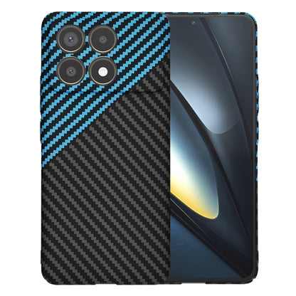 Cover til Xiaomi Poco F6 Pro, Techsuit, Carbonite FiberShell, Sort Blå
