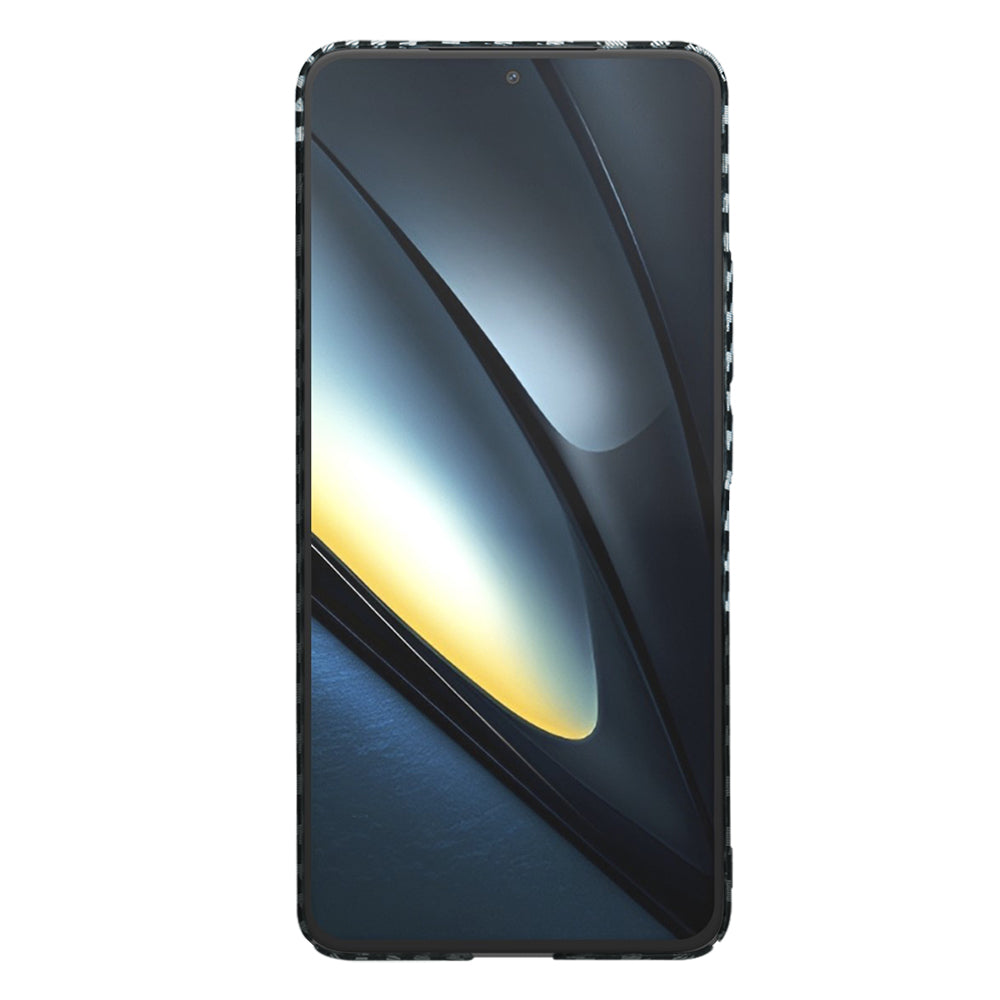 Cover til Xiaomi Poco F6 Pro, Techsuit, Carbonite FiberShell, Sort Grå