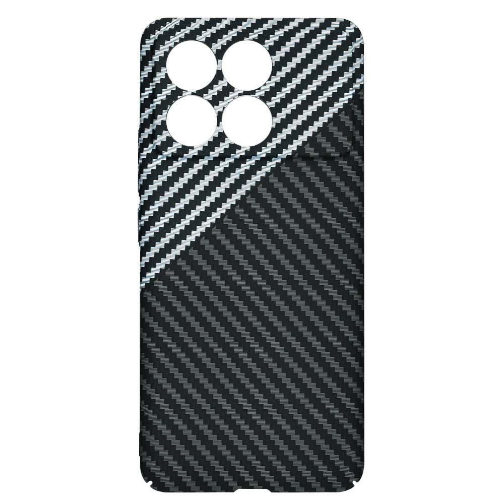 Cover til Xiaomi Poco F6 Pro, Techsuit, Carbonite FiberShell, Sort Grå