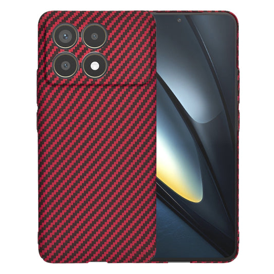 Cover til Xiaomi Poco F6 Pro, Techsuit, Carbonite FiberShell, Rød