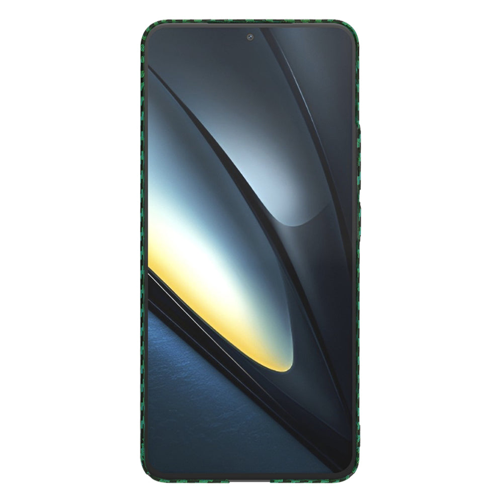 Cover til Xiaomi Poco F6 Pro, Techsuit, Carbonite FiberShell, Grøn