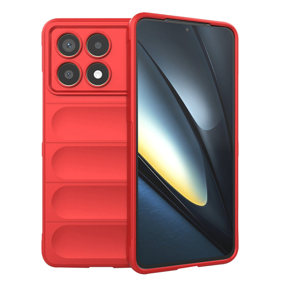 Cover til Xiaomi Poco F6 Pro, Techsuit, Magic Shield, Rød