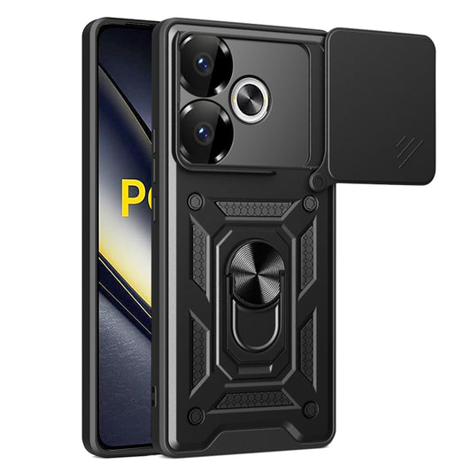 Cover til Xiaomi Poco F6, Techsuit, CamShield, Sort