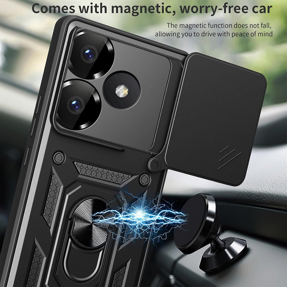 Case for Xiaomi Poco F6, Techsuit, CamShield, Black