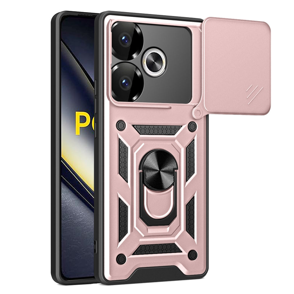 Cover til Xiaomi Poco F6, Techsuit, CamShield, Lyserød
