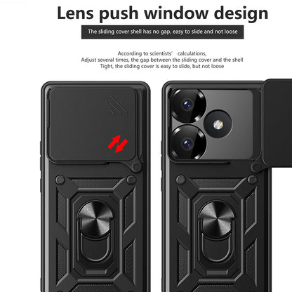 Cover til Xiaomi Poco F6, Techsuit, CamShield, Lyserød