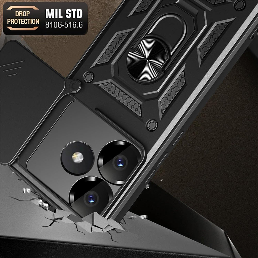 Cover til Xiaomi Poco F6, Techsuit, CamShield, Lyserød