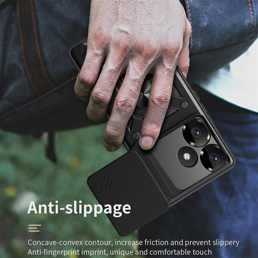 Cover til Xiaomi Poco F6, Techsuit, CamShield, Lyserød