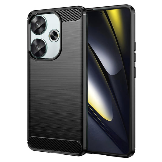 Cover til Xiaomi Poco F6, Techsuit, Carbon, Sort