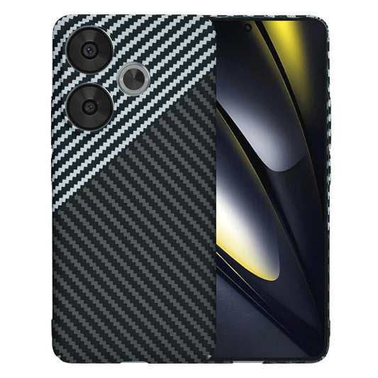 Cover til Xiaomi Poco F6, Techsuit, Carbonite FiberShell, Sort Grå