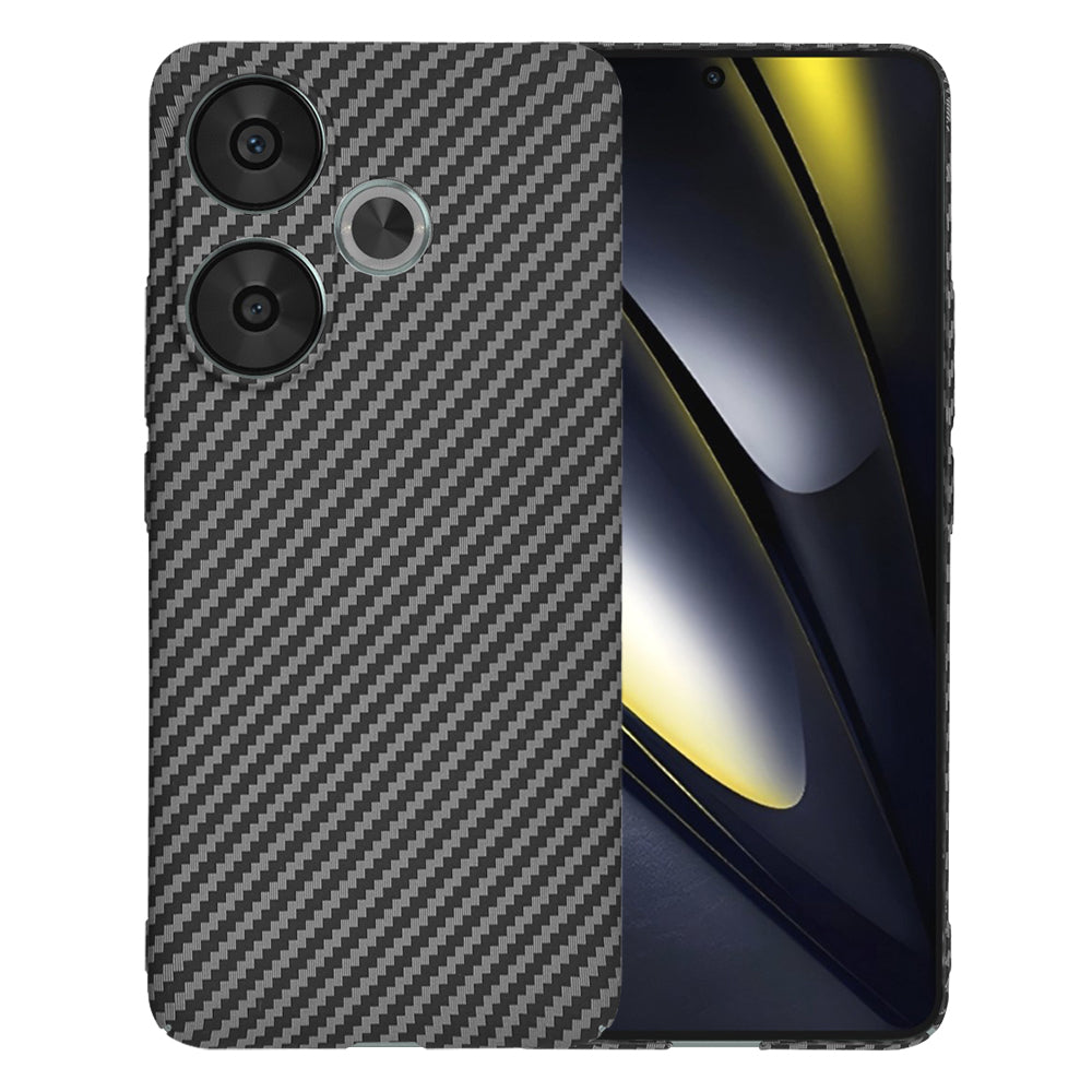 Cover til Xiaomi Poco F6, Techsuit, Carbonite FiberShell, Sort