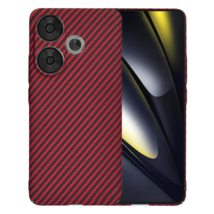 Cover til Xiaomi Poco F6, Techsuit, Carbonite FiberShell, Rød