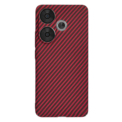 Cover til Xiaomi Poco F6, Techsuit, Carbonite FiberShell, Rød