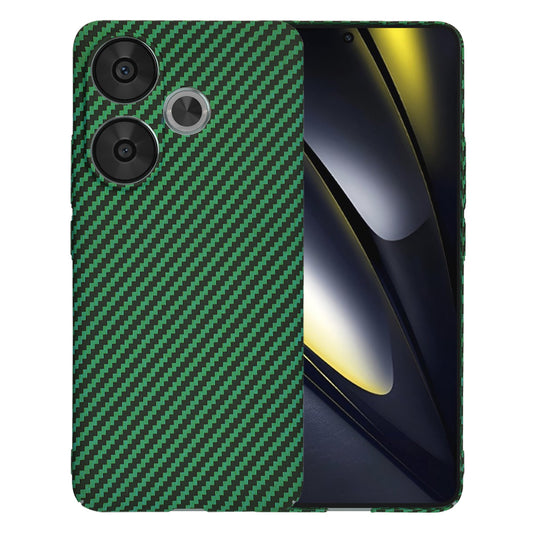 Cover til Xiaomi Poco F6, Techsuit, Carbonite FiberShell, Grøn