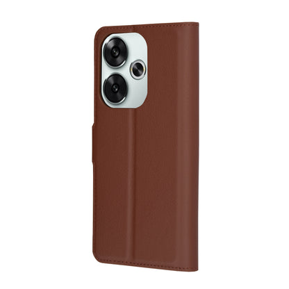Cover til Xiaomi Poco F6, Techsuit, Leather Folio, Brun