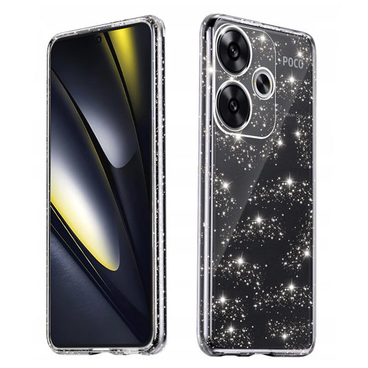 Cover til Xiaomi Poco F6, Techsuit, SparkleSkin, Transparent