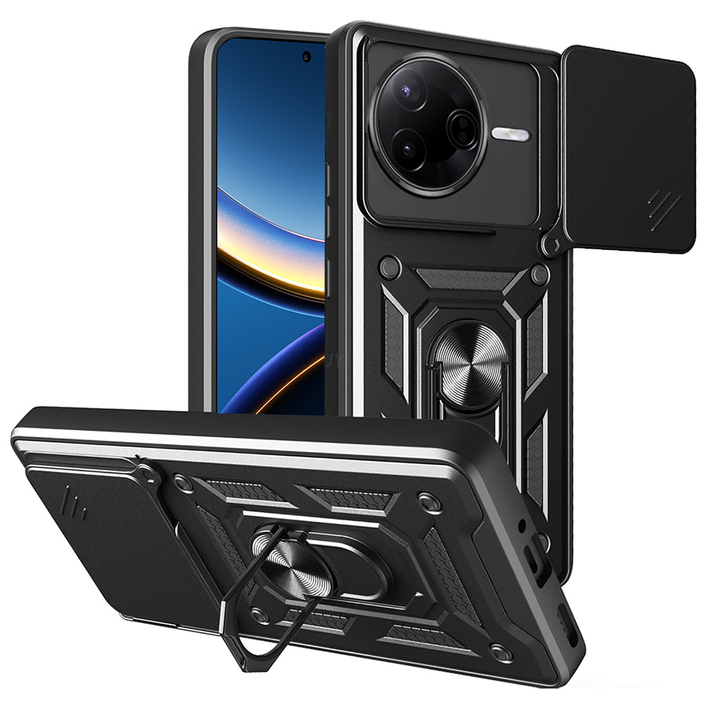 Cover til Xiaomi Poco F7 Pro, Techsuit, CamShield, Sort