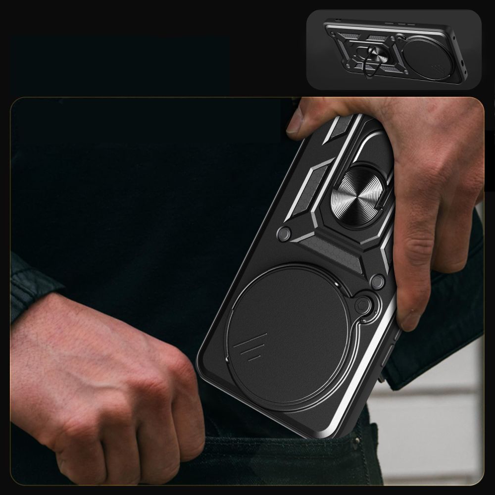 Cover til Xiaomi Poco F7 Pro, Techsuit, CamShield, Sort