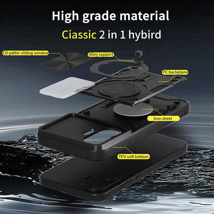 Cover til Xiaomi Poco F7, Techsuit, CamGuard Pro, Sort