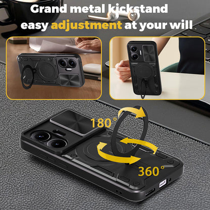 Cover til Xiaomi Poco F7, Techsuit, CamGuard Pro, Sort