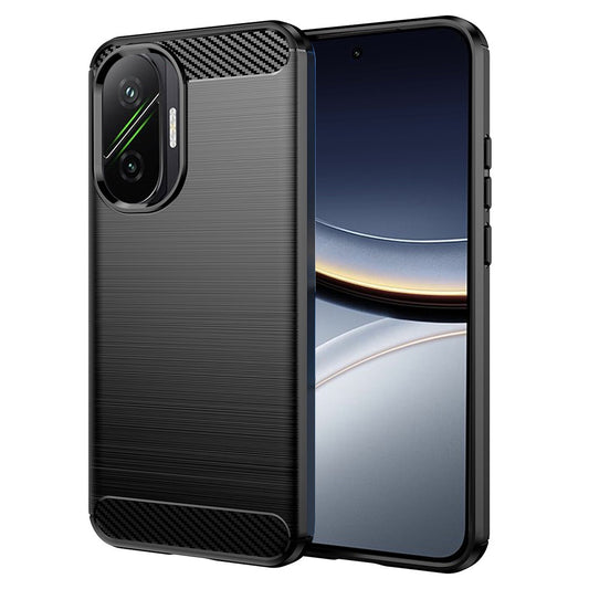 Cover til Xiaomi Poco F7, Techsuit, Carbon, Sort