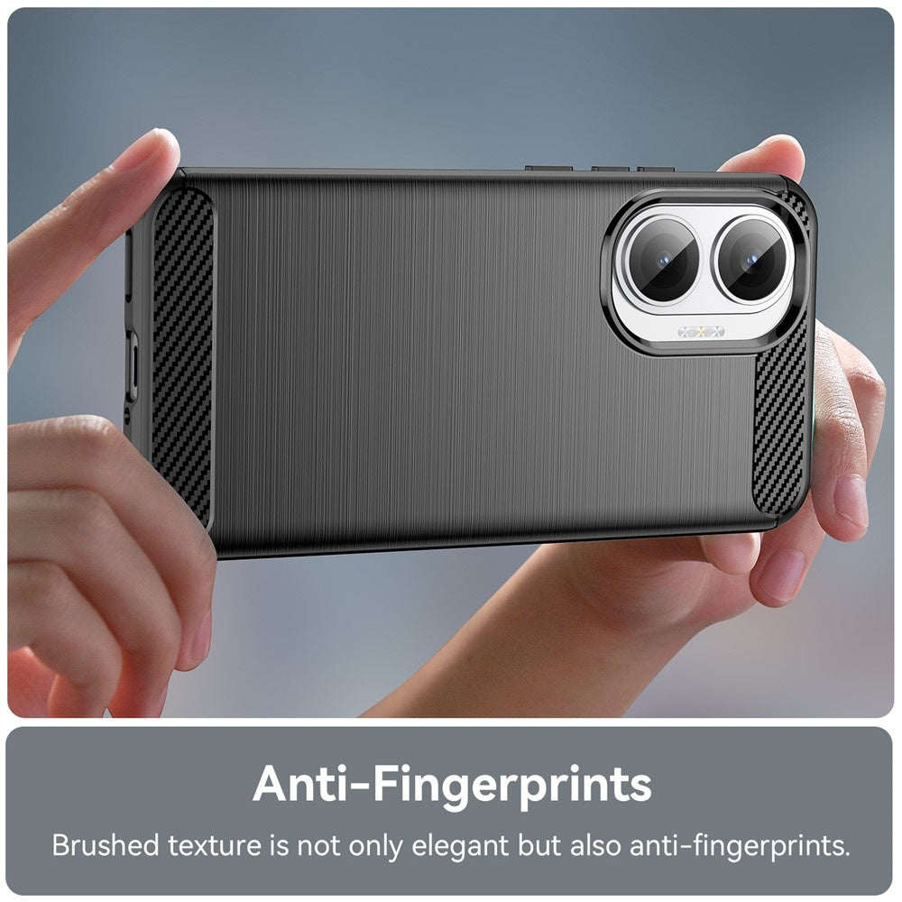 Cover til Xiaomi Poco F7, Techsuit, Carbon, Sort
