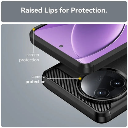 Cover til Xiaomi Poco F7 Ultra, Techsuit, Carbon, Sort
