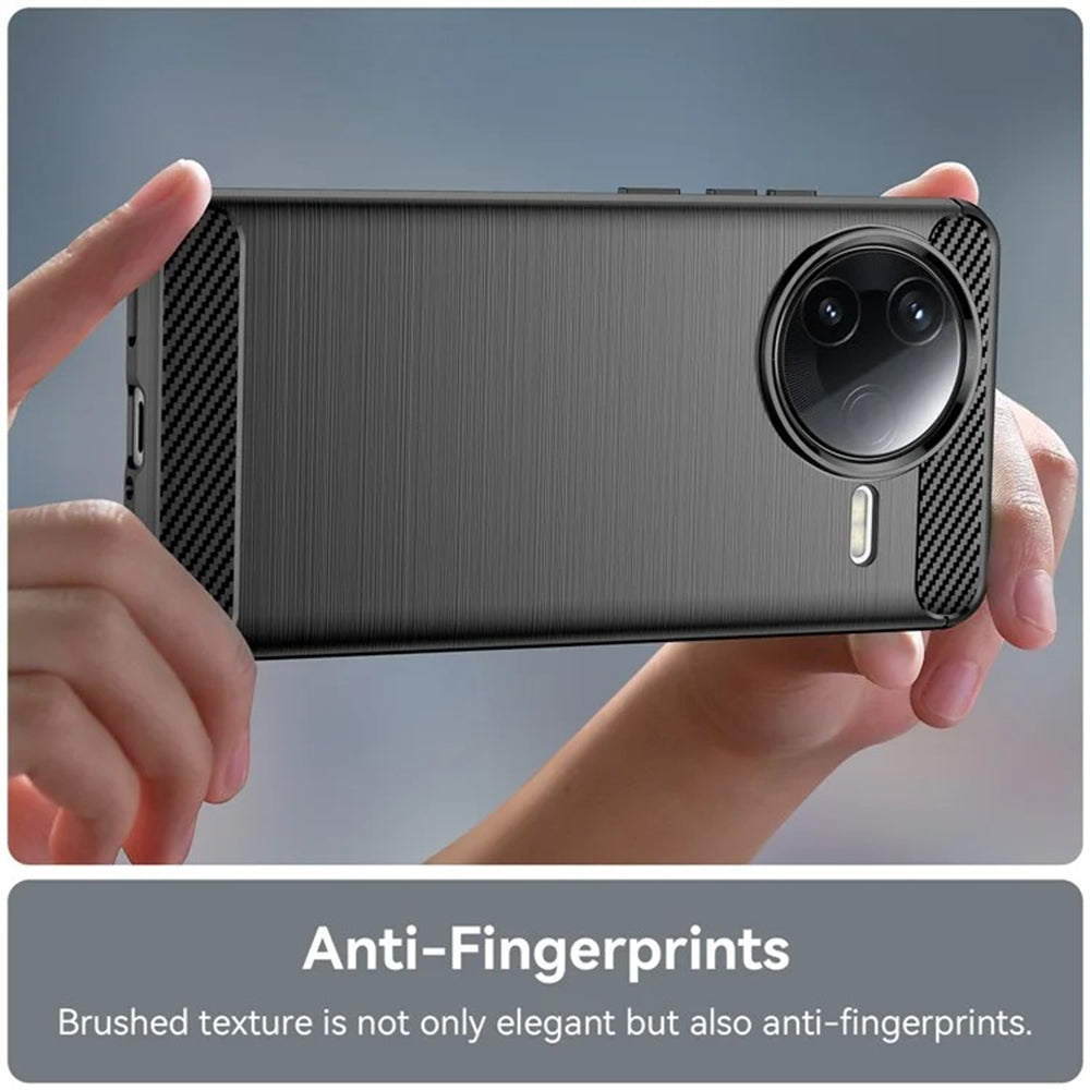 Cover til Xiaomi Poco F7 Ultra, Techsuit, Carbon, Sort