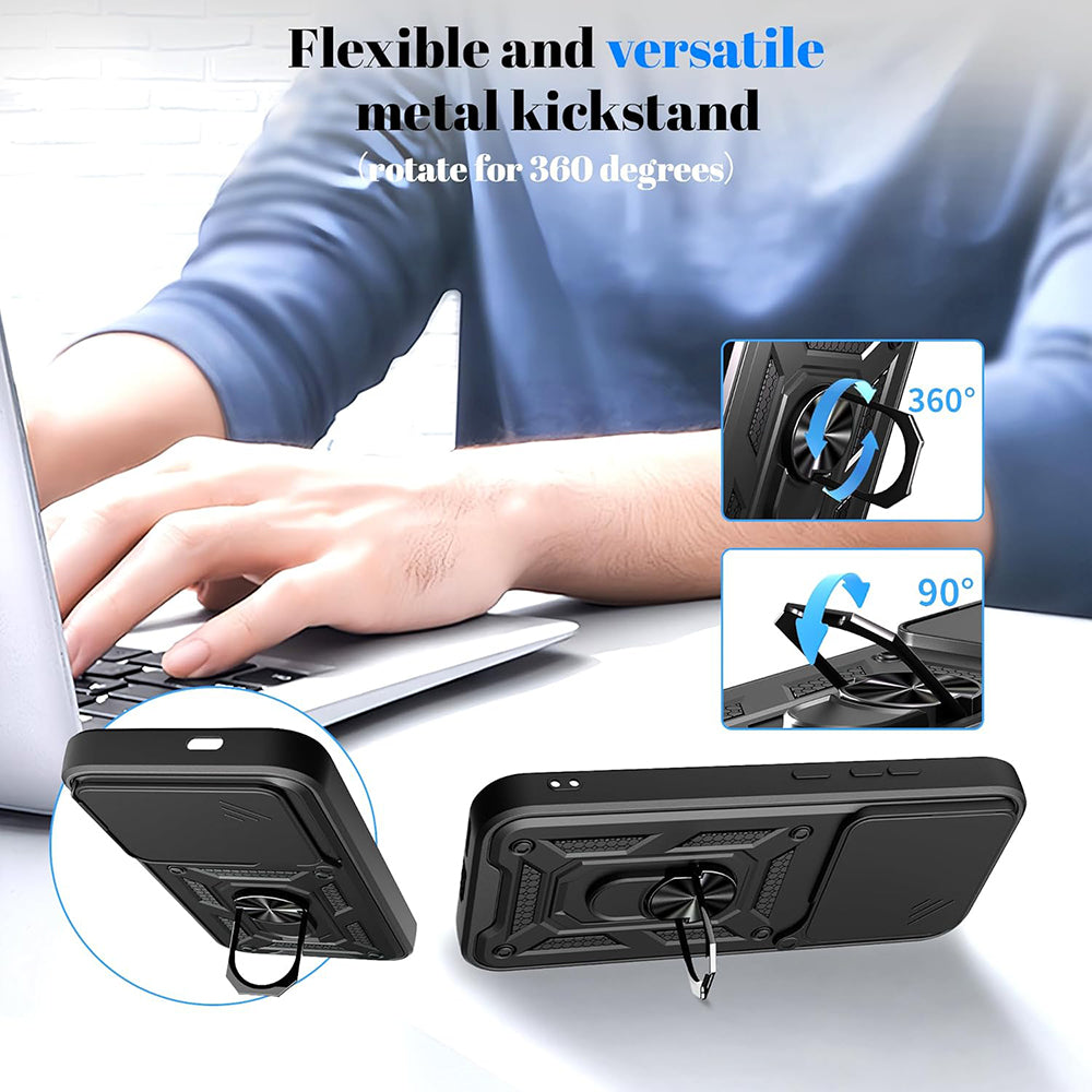 Etui til Xiaomi Poco F8 Pro, Techsuit, CamShield, Sort