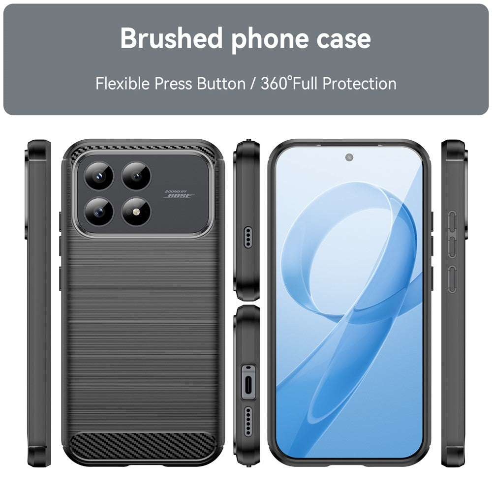 Etui til Xiaomi Poco F8 Pro, Techsuit, Carbon, Sort