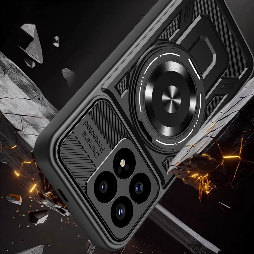 Etui til Xiaomi Poco F8 Pro, Techsuit, RuggedCam, Sort