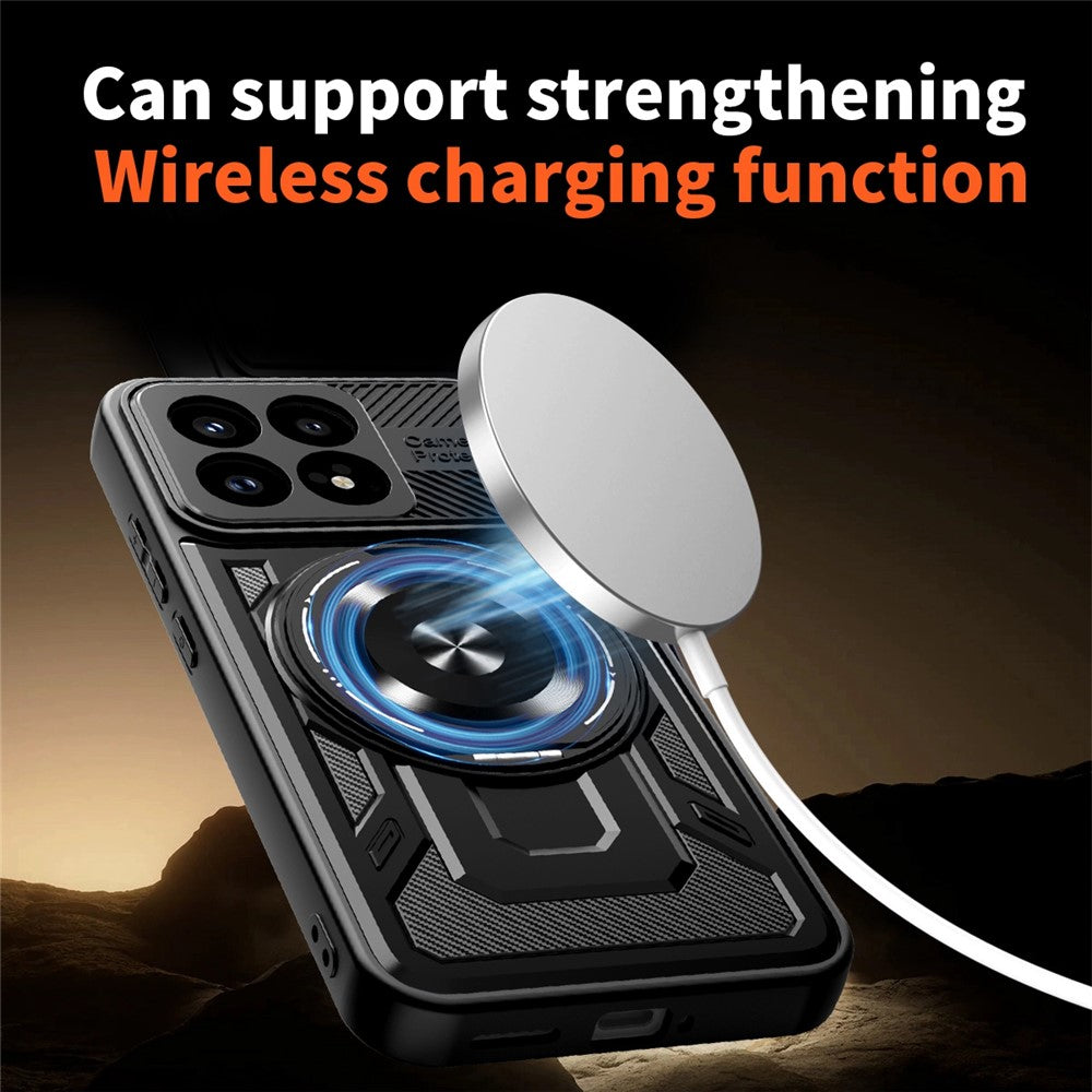 Etui til Xiaomi Poco F8 Pro, Techsuit, RuggedCam, Sort