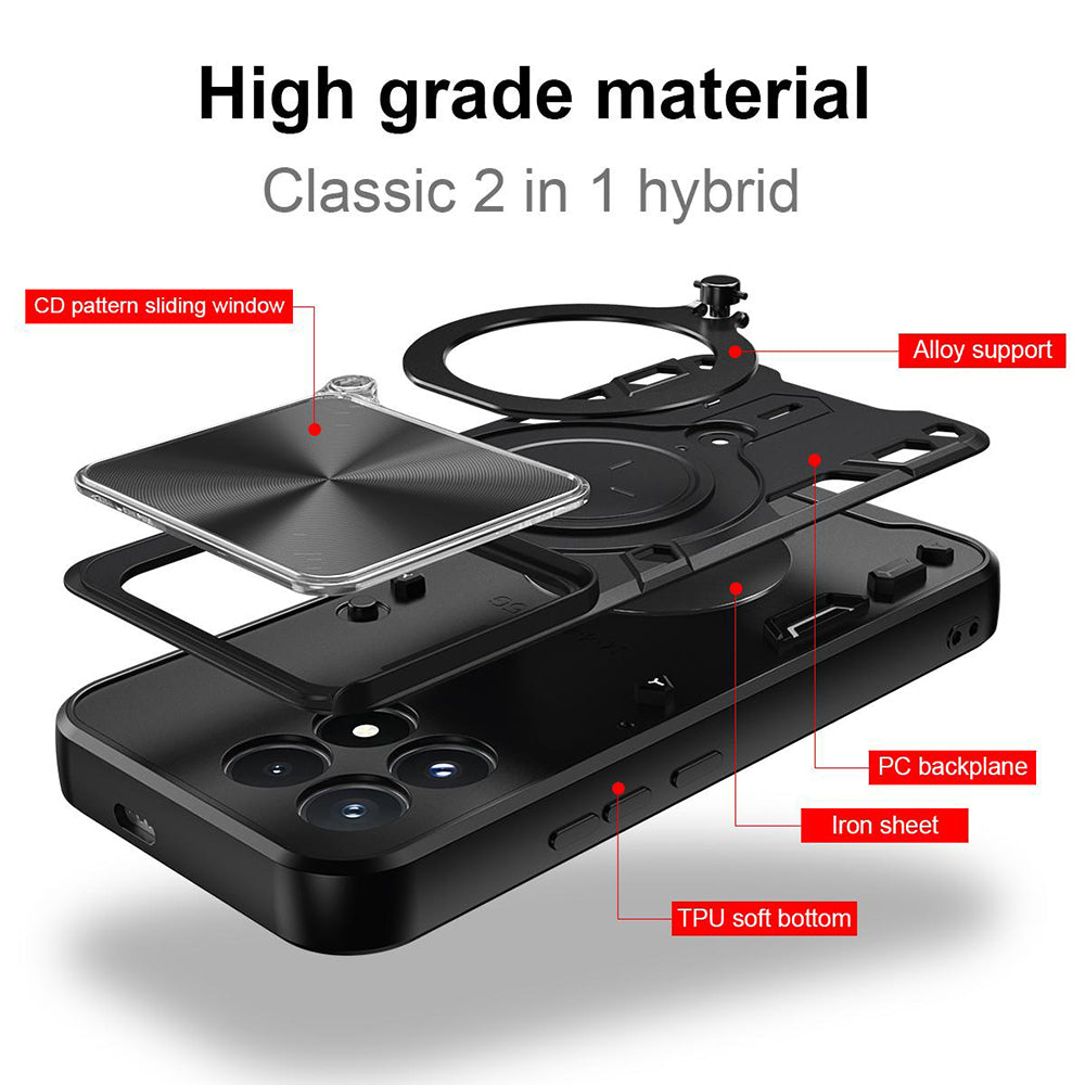 Cover til Xiaomi Poco F9 Pro, Techsuit, CamGuard Pro, sort