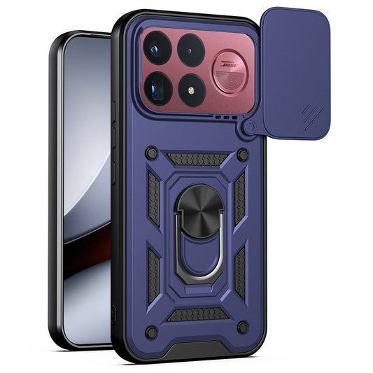Cover til Xiaomi Poco F9 Ultra, Techsuit, CamShield, blå