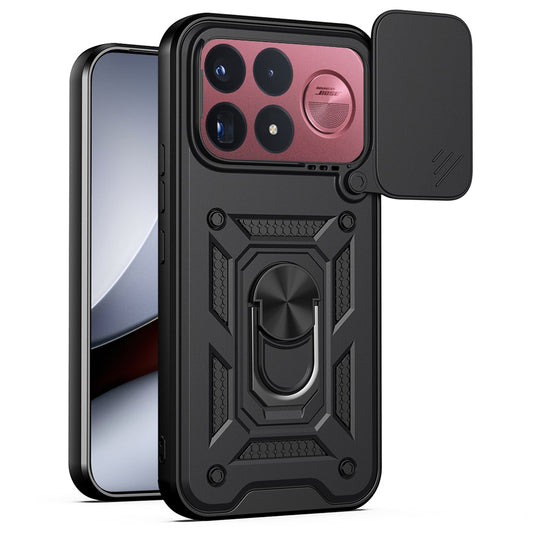 Cover til Xiaomi Poco F9 Ultra, Techsuit, CamShield, sort