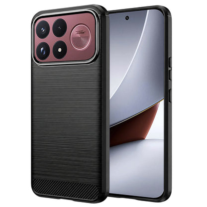 Cover til Xiaomi Poco F9 Ultra, Techsuit, Carbon, sort