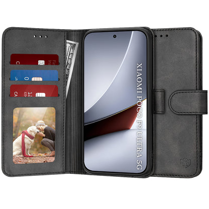 Etui til Xiaomi Poco F9 Ultra, Techsuit, Diary Book, sort