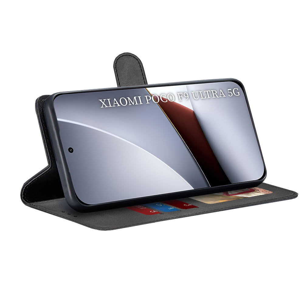Etui til Xiaomi Poco F9 Ultra, Techsuit, Diary Book, sort