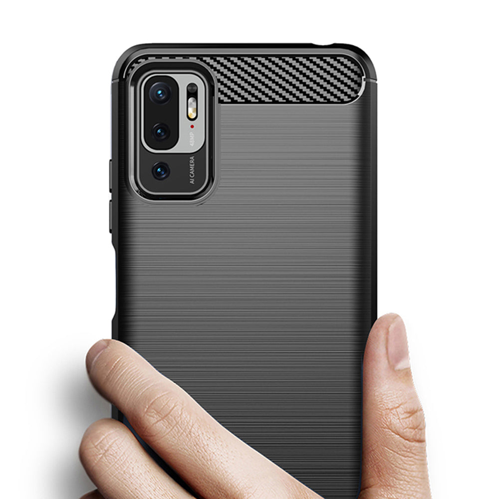 Cover til Xiaomi Poco M3 Pro 5G / Redmi Note 10 5G, Techsuit, Carbon, Sort